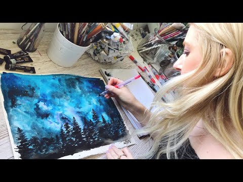 PAINTING TUTORIAL Acrylic Ocean for Beginners | Katie Jobling Art