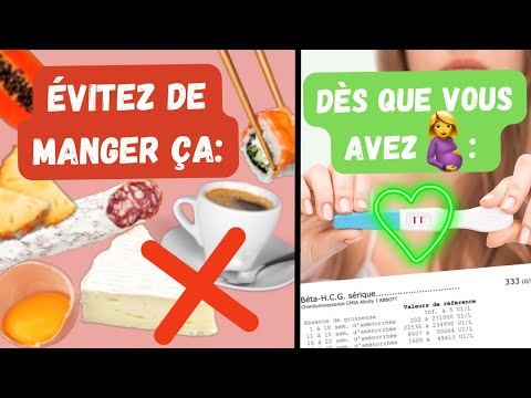 ALIMENTS à ÉVITER au PREMIER TRIMESTRE de grossesse, dès l’IMPLANTATION !