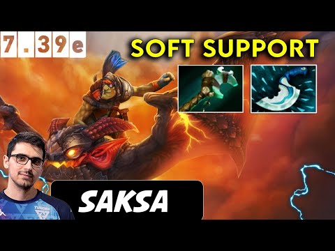 Saksa Batrider Soft Support - Dota 2 Patch 7.39e pro Player Full Gameplay