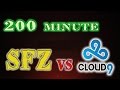 200 Min Longest Pro Game - Cloud9 vs SFZ Dota 2 ...