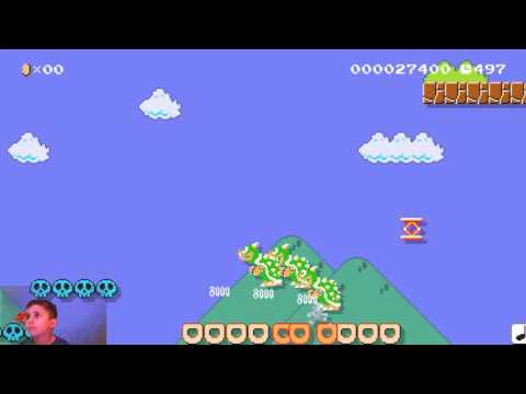 Super Mario Maker keep running course kid friendly gamers
