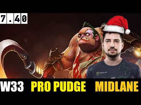 NEW PATCH 🤯W33 [PUDGE] MID 7.40 - DOTA 2 HIGHEST MMR MATCH#dota2  #dota2gameplay #w33