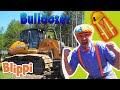 BLIPPI Explores a BULLDOZER! | Learn | ABC 123 Moonbug Kids | Fun Cartoons | Learning Rhymes