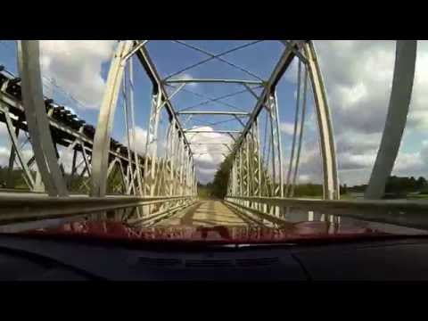 Corvette C4 and old bridges in Petäjävesi on 14.07.2015