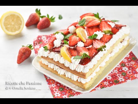 TUTTI PAZZI per la Torta furba panna e  fragole - FACILE VELOCE DA PREPARARE - Ricette che Passione