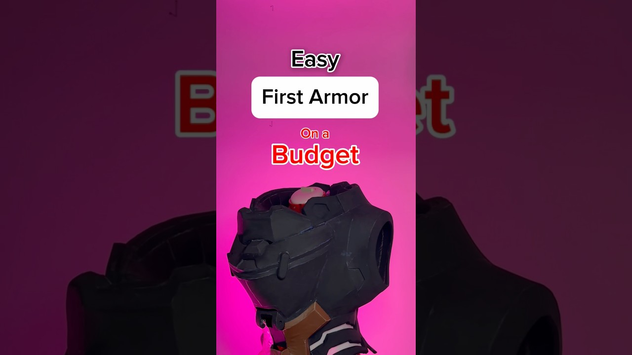 Easy First Armor - on a Budget 💰 #foamtips #evafoam #cosplay