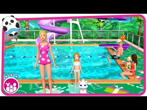 Barbie Dreamhouse Adventures Part 2 - Play Fun Dress Up, Cook, Dance and Pool Party Games for Kids