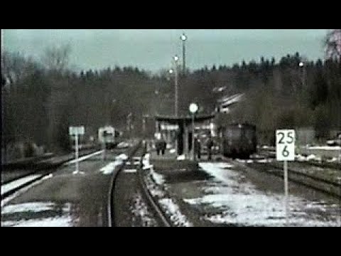 Streckendokumentation zum 5.3.1995...Mühldorf-Wasserburg, Mitfahrt ab Waldkraiburg...