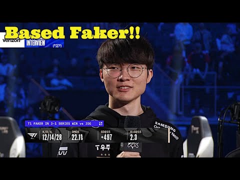 Faker Brings The JOKES To The Post Game Interview!!
