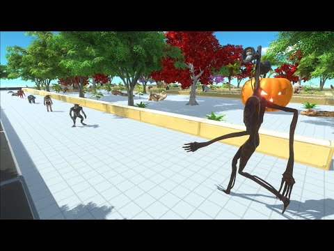 SIREN HEAD DEATH RUN - Animal Revolt Battle Simulator