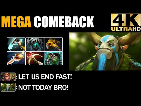 Insane Hard Carry Nature Prophet Global Ganking Epic Mega Creeps Comeback Dota 2 Pro Gameplay