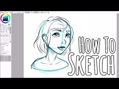 Paint Tool SAI Tutorial for Beginners - How to Sketch...