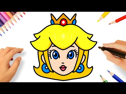 COMMENT DESSINER LA PRINCESSE PEACH FACILE 👑