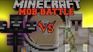 Wither Vs Iron Golem - Minecraft Mob Battles Wither Vs Iron Golem - Minecraft Mob Battles