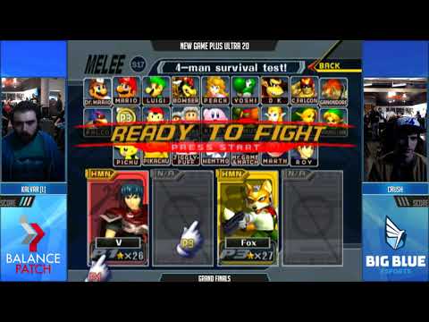 NGPU 20 SSBM - Kalvar [L] (Marth) vs. Crush [W] (Fox) - Melee GF