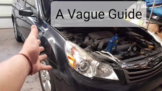 2012 Subaru Outback: General Maintenance - Chassis Ground Straps, Serpentine Belt, Idler, Tensioner
