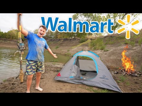 24 Hour Budget REMOTE RIVER Survival For PREHISTORIC FISH (World Record!)