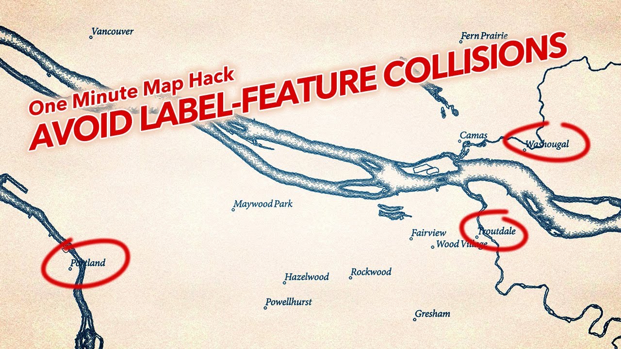 One Minute Map Hack: Avoid Label-Feature Overlap