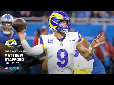 Matthew Stafford's best throws from 377-yard return to Detroit | Super Wild Card Weekend