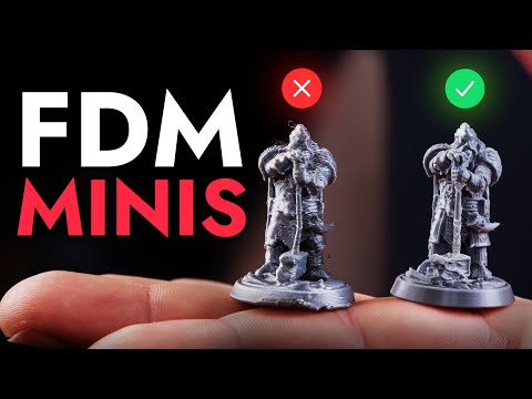 How to Print High-Quality Minis with FDM Printers  (32mm Experiment)