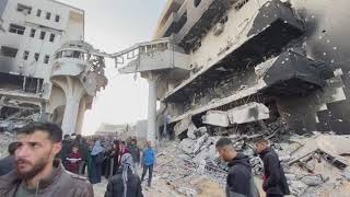 Al-Shifa hospital in ruins after Israeli operation in Gaza