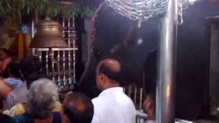preview picture of video 'Holy elephant performing aarti at Kukke Subramaniyam temple near Mangalore'