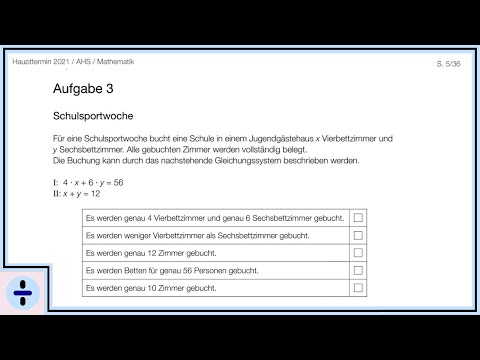 Mathematik Matura Haupttermin 2020/21 Aufgabe 3 | Matree