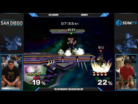 Pre-EVO Smashfest - B2S | Gigajohn (Falco) vs. Android 0 (Falcon) - SSBM SkillKeeper Duel - Melee