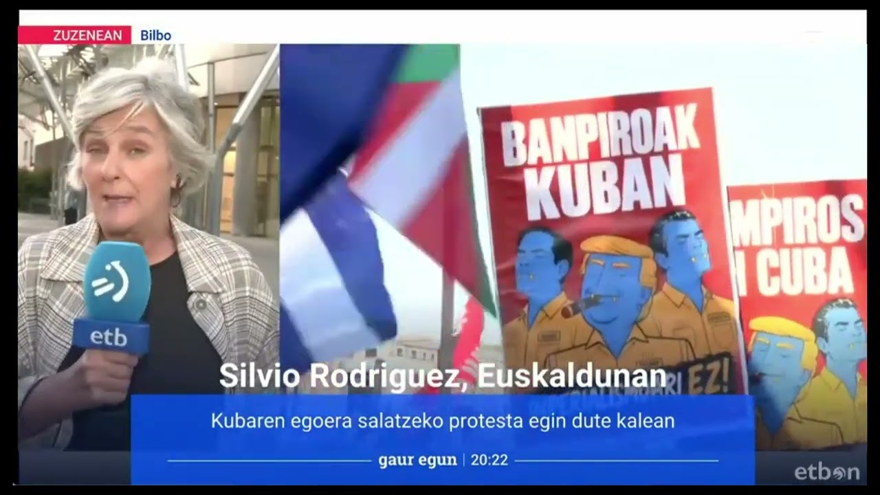 Silvio Rodríguez eta Manifestazioa Blokeorik Ez Gaur Egun ETB