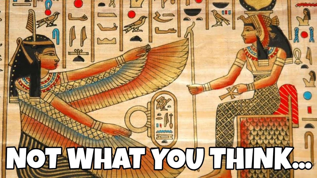 Why are Egyptian paintings sideways? Zandex