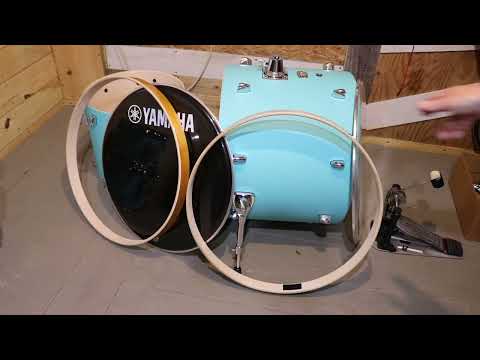 Yamaha Stage Custom Drum Kit SBP2F50 - Unboxing and Assembly Instructions (5 piece shell)