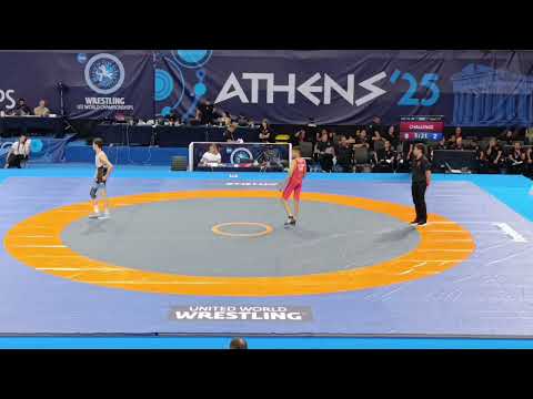 EYUP YASIR  CEYLAN (TUR) - MIRJALOL MUKAMILOV , U17 WORLD CHAMPIONSHIP, QUALIFICATION,FS 45KG,