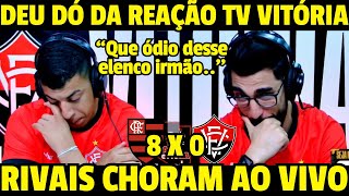 REAÇÃO DOS RIVAIS DA TV VITÓRIA COM O MASSACRE DO FLAMENGO! FLAMENGO 8 X 0 VITÓRIA