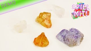 Kristalle züchten | Färben von Kristallen | bunte kleine Steine | Demo