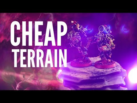 Cheap DIY Terrain for Warhammer 40K