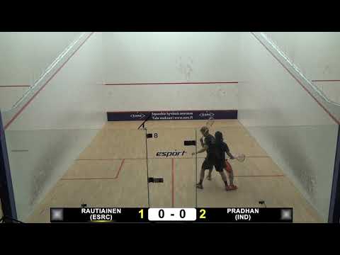 Espoo Satellite 2018: Abhishek Pradhan IND - Kristian Rautiainen ESRC 3rd and 4th game