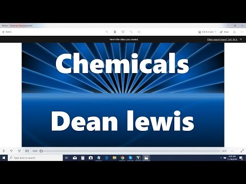 Chemicals - Dean Lewis