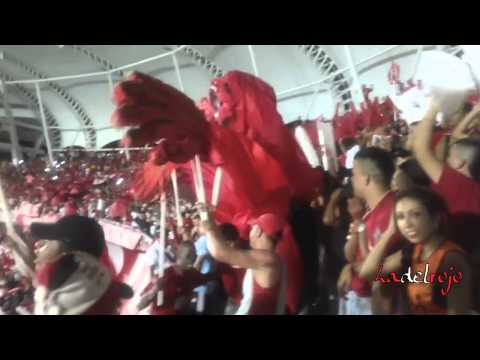 "Hace 87 años comenzó este amor - Salida Barón Rojo Sur - América 5 Bogotá FC 0" Barra: Baron Rojo Sur • Club: América de Cáli • País: Colombia