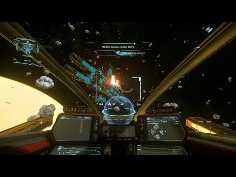 Star Citizen PU (3.8.1) - Aegis Sabre Weapon Testing - 2x NDB-30 Neutron Repeater & 2x Dominance-3