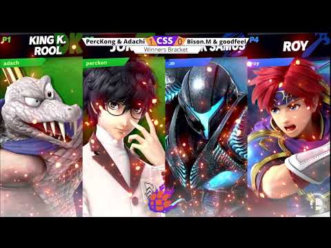 CSS 27 Doubles - W - goodfeel & Bison.M (D.Samus/Roy) vs. Adachi & PercKong (Steve/KKR/Joker) - SSBU