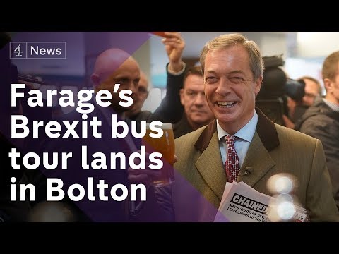 Farage pushes for hard Brexit on tour