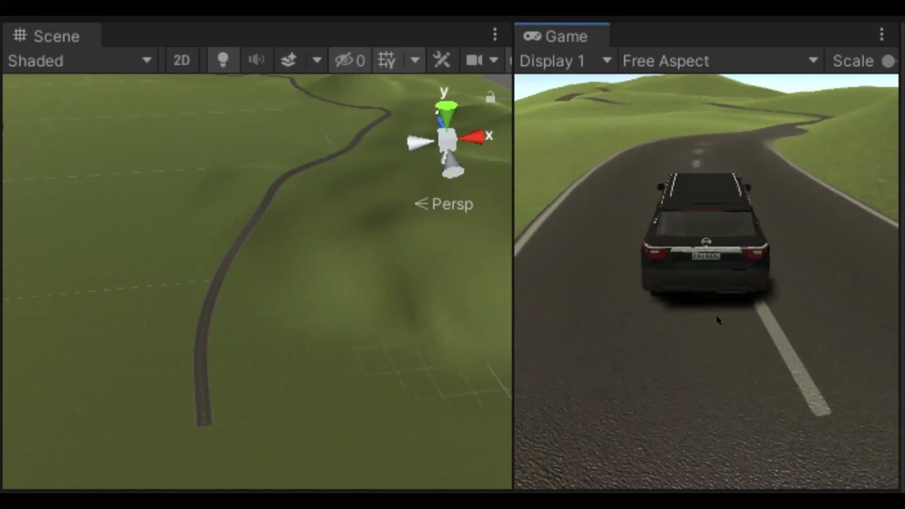 Unity Engine Car Physics Demonstration