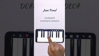 Download lagu June Ponal | Unnale Unnale | Piano Tutorial | #shortsfeed #shorts #shortsvideo mp3