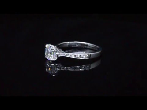 Asscher Cut Diamond Parade Design Engagement Ring-22437
