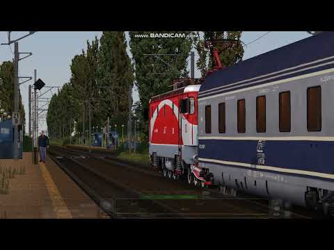 Train Simulator - InterRegio passing Darza in the M1000 mainline