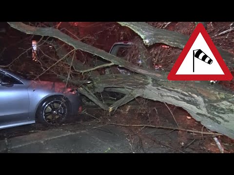 Storm Sabine in action (February 10, 2020)