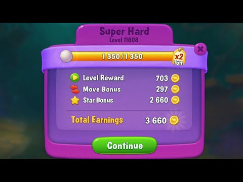 Mobile relaxing game:🧘FishDom🐟🐠 Levels🏆11808 SUPER Hard  11809🏆*11 mins Gaming...‎@FishgamesFishDom24