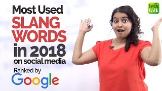 Most Used English Slang Words in 2018 on Social Media -  English Speaking Lesson by Ceema