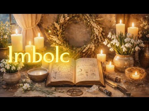 Imbolc Altar Ambience🕯️| Gentle Mystical Celtic Music & Sacred Candlelight