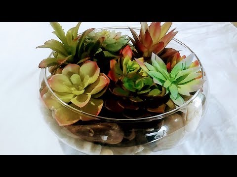 HOW TO MAKE SUCCULENT ARRANGEMENTS(ARTIFICIAL)